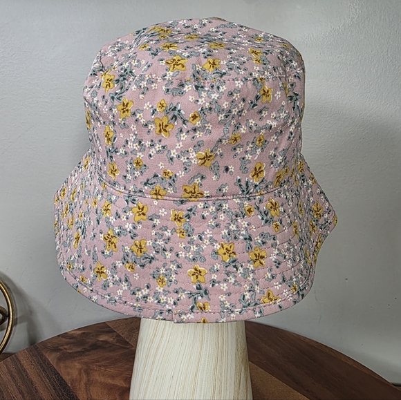 Urban Outfitters UO-76 Floral Bucket Hat – Pink & Yellow Daisy Print Women's OS - Picture 5 of 14